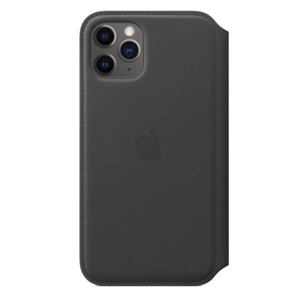 Apple 11 Pro / 11 Pro Max Leather Folio - Black