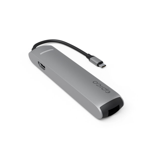 Epico 6in1 Slim Hub 8K with USB-C Connector